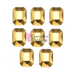Cristale pentru unghii Marquise, 10 bucati Cod MQ087AA Auriu metalizat